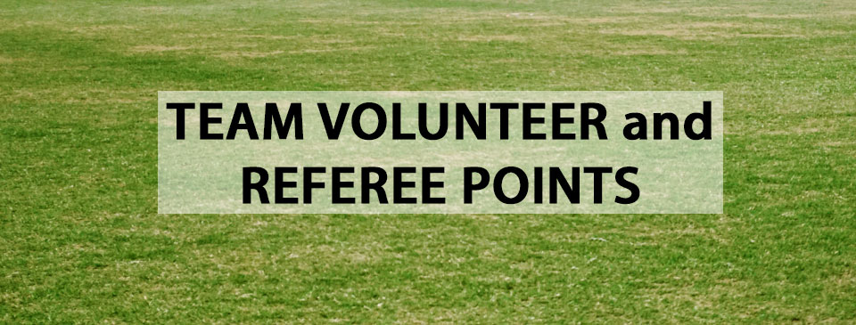 Updated Volunteer and Referee Points