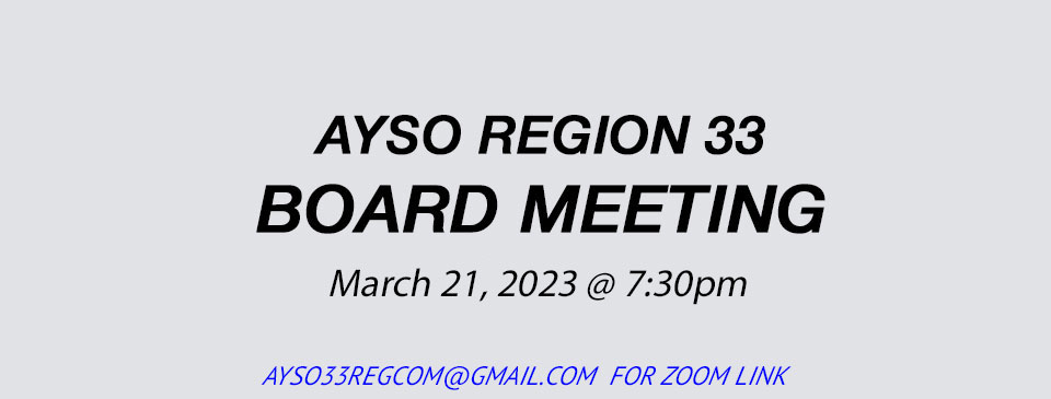 REGION 33 BOARD MEETING