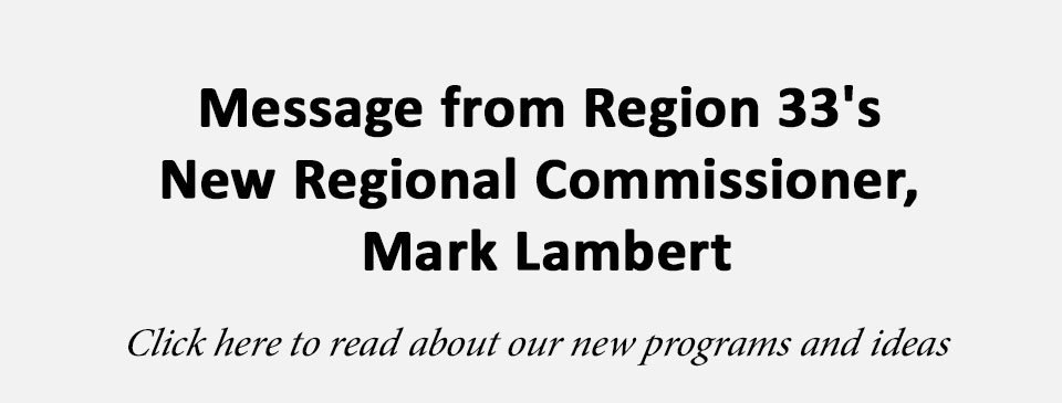 Message from the Regional Commissioner