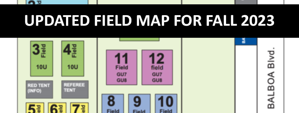 NEW FIELD MAP FOR FALL 2023