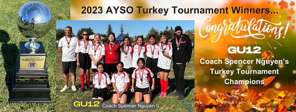Winners of the 2023 AYSO Turkey Tournament