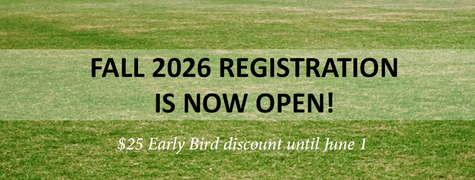 FALL REGISTRATION OPEN!